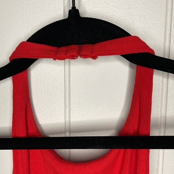 Wilfred Red Ribbed Bodysuit - Picture 6 of 7